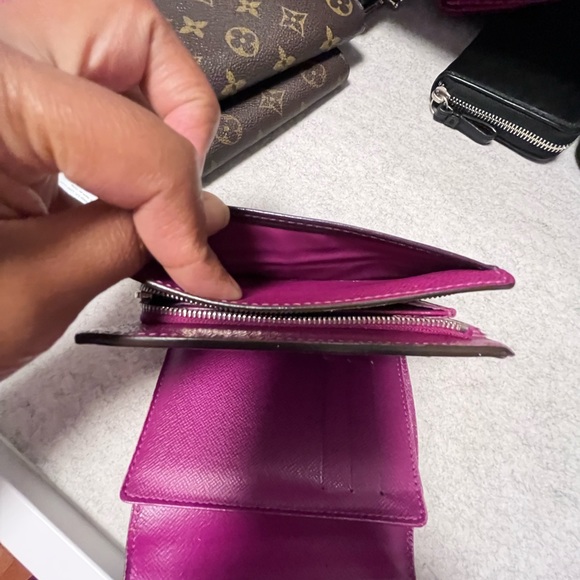 LV Epi Purple Trifold Wallet - Picture 9 of 9